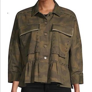 Camo Ruffle Jacket. Small.